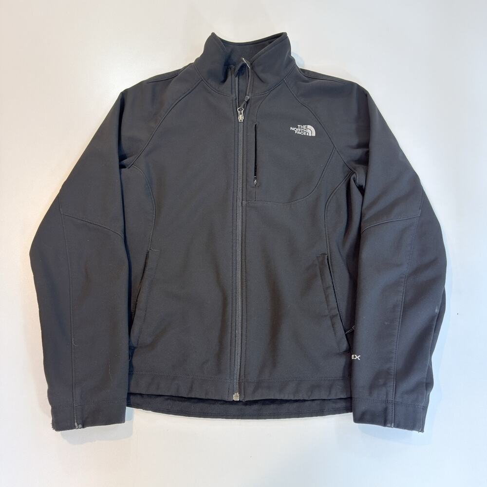 The North Face Apex Bionic Jacket Womens L Large Black Full Zip Softshell Coat
